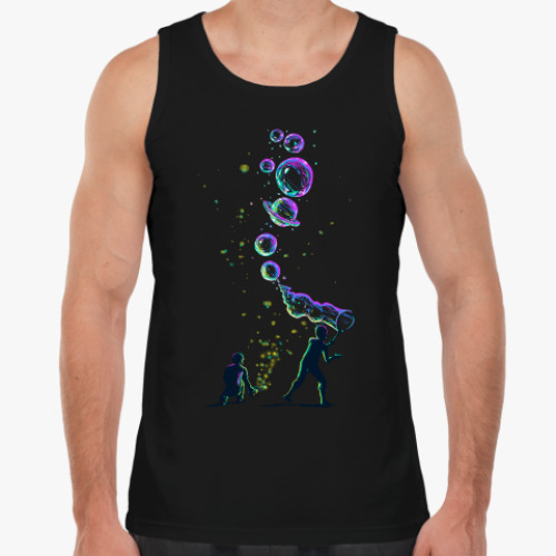 Майка с принтом Мыльные пузыри