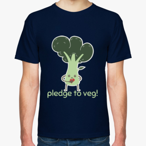 Футболка с принтом Pledge to Veg