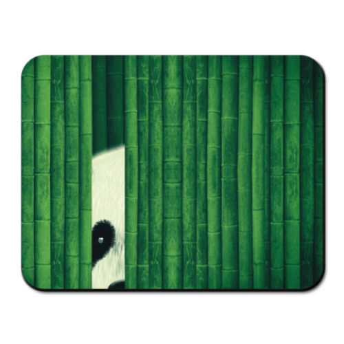 Коврик для мыши с принтом Бамбуковый медведь