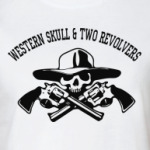 western skull &  two revolvers