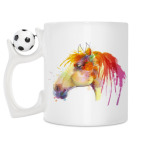 Кружка с футбольным мячиком