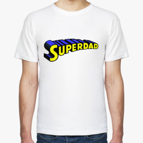 Футболка с принтом Супер папа