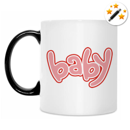 Кружка-хамелеон с принтом Baby
