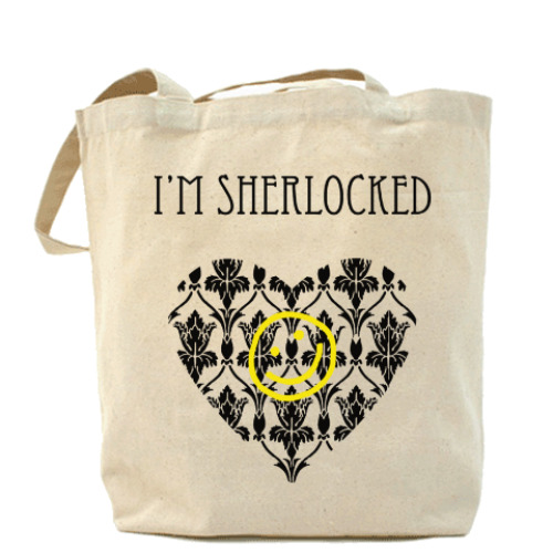 Сумка шоппер с принтом Sherlock Шерлок Холмс