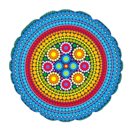 Подушка Яркий узор