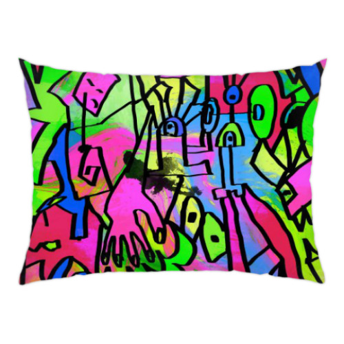 Подушка с принтом Абстракция