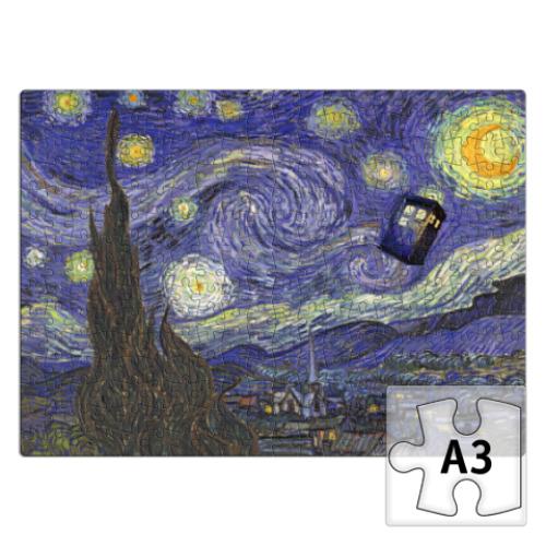 Пазл с принтом Tardis