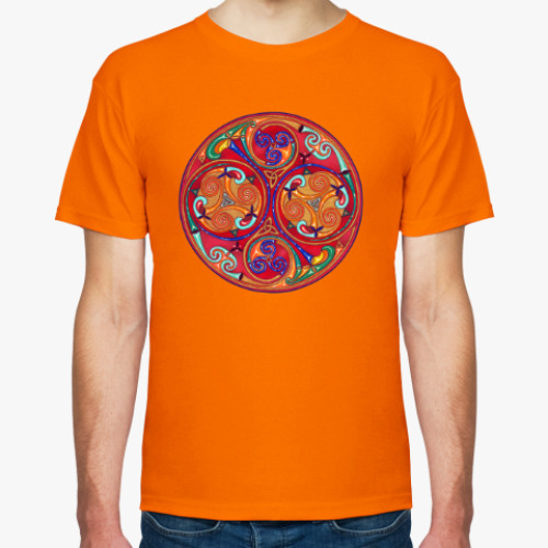 Футболка с принтом Трискелион