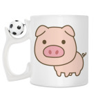 Кружка с футбольным мячиком