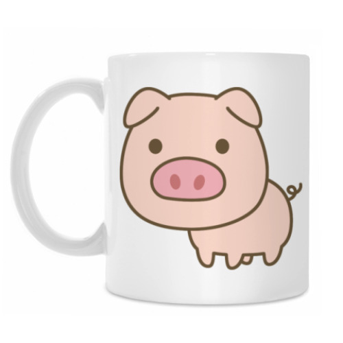 Кружка с принтом Cute Pig