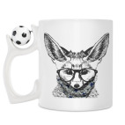 Кружка с футбольным мячиком