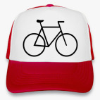 Кепка Trucker, красная велосипед