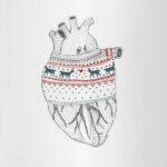 Свитер с оленями, сердце согретое свитером