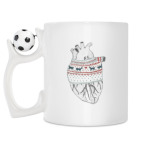 Кружка с футбольным мячиком