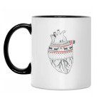 Кружка двухцветная