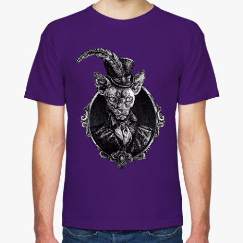 Футболка с принтом Кот Барон