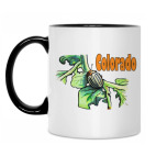 Кружка двухцветная