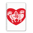 Тетрадь А5 Птицы любви