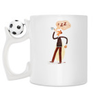 Кружка с футбольным мячиком