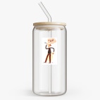 Банка с бамбуковой крышкой