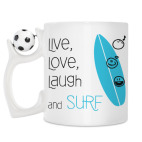 Кружка с футбольным мячиком