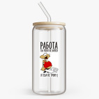 Банка с бамбуковой крышкой