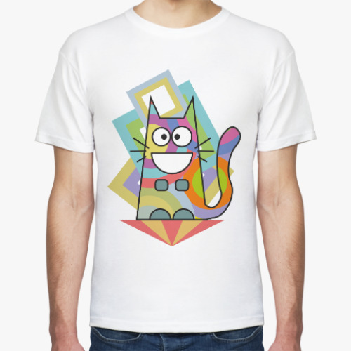 Футболка с принтом Психокот