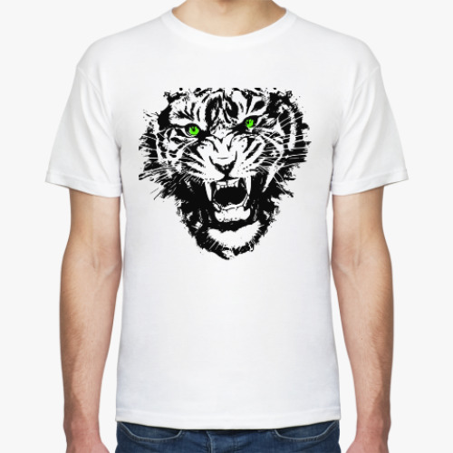 Футболка с принтом ТИГРИНЫЙ ОСКАЛ