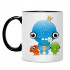 Кружка двухцветная