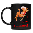 Кружка цветная UV-DTF