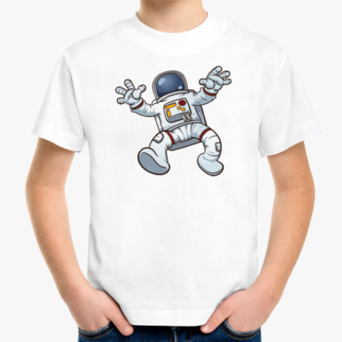 Детская футболка с принтом Астронавт