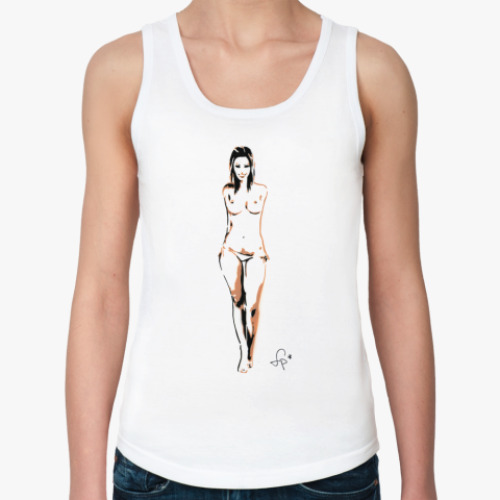 Женская майка с принтом Сексуальная девушка