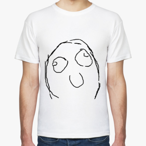 Футболка с принтом trol face