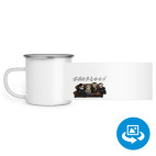 Кружка металлическая белая (круговая запечатка)