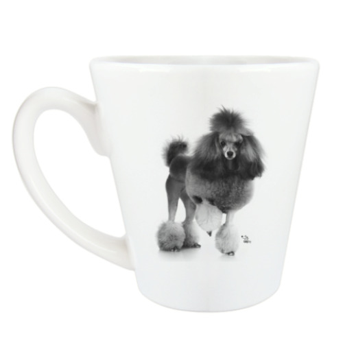 Чашка Латте с принтом пудель