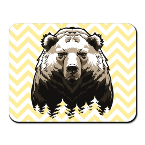 Коврик для мыши Суровый Медведь