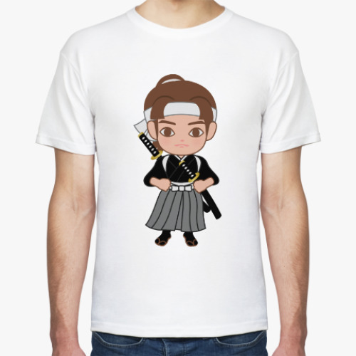 Футболка с принтом Самурай