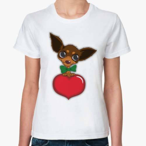 Классическая футболка с принтом Чихуахуа