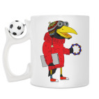Кружка с футбольным мячиком