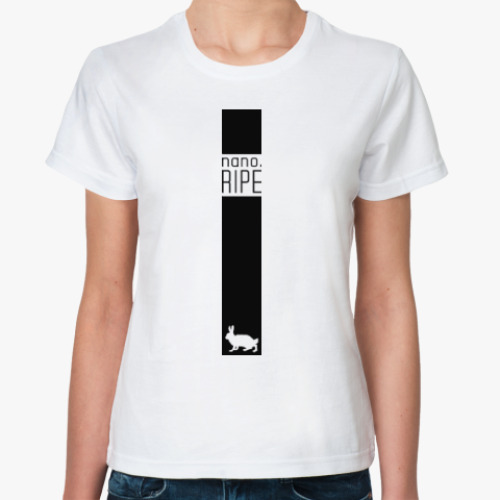 Классическая футболка с принтом 'nano.RIPE'