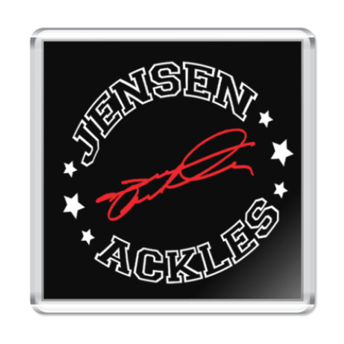 Магнит с принтом Дженсен Supernatural Автограф