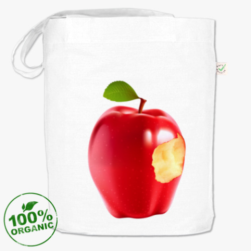 Сумка шоппер с принтом В яблочко!