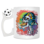 Кружка с футбольным мячиком