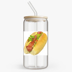 Банка с бамбуковой крышкой