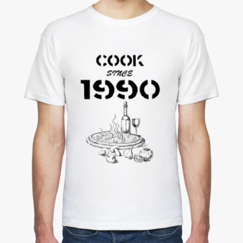 Футболка с принтом Cook Since 1990