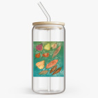 Банка с бамбуковой крышкой