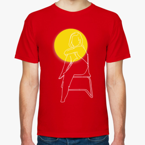 Футболка с принтом Абстрактное солнце