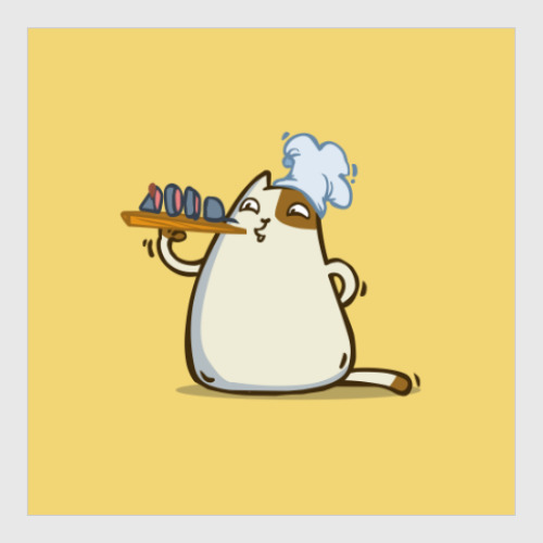 Постер с принтом Пятничный Котик №25