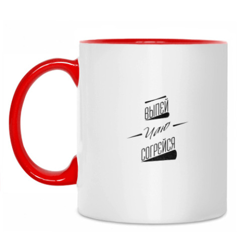 Кружка с принтом чай