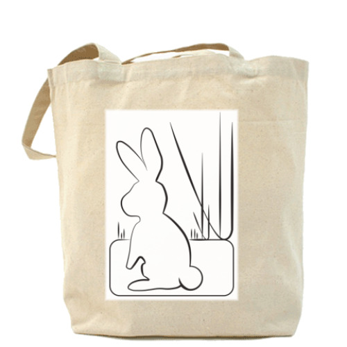 Сумка шоппер с принтом  BubbleForest / Зайцы